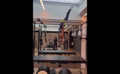 Ashley Roberts Pilates Candle Split.