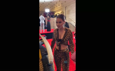 Dafne Keen Ass and Cleavage