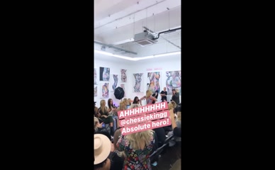 Chessie King nude body positivity event.