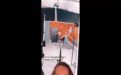 Frankie Bridge Workout Tease