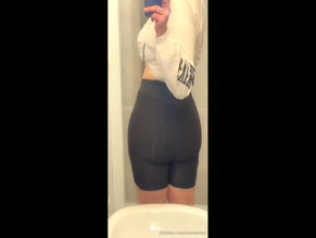 itsamanduh Ass Shot in Bubbly Shorts