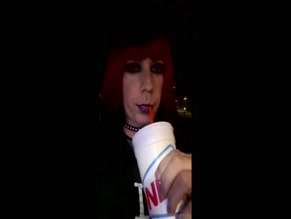 RileyRayne drinks a Sonic beverage.