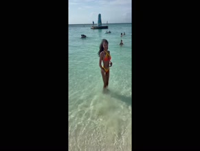headmistress: Ass and Crotch Bikini Beach Walk