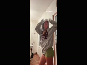 Ava Nucci dancing in tight shorts