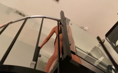 Maia Serena Nude Staircase Tease