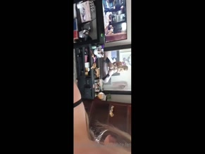 crazy.white.female bare ass exposed in doggy style pose wearing lingerie