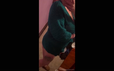 Jeknitifer's Tits Slip Out of Crochet Top
