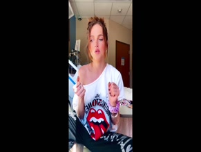 Anne Winters hospital bed cleavage.