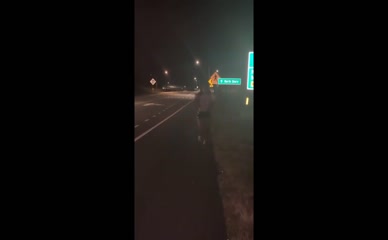 Dana Alotaibi topless roadside.