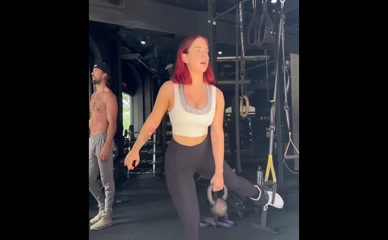 Joanna Levesque Cleavage Workout