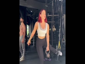 Joanna Levesque Cleavage Workout