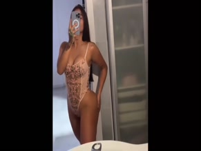 Aurobel Contreras nude bodysuit mirror selfie