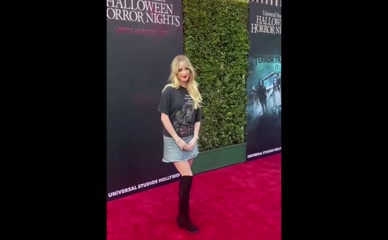 Mckenna Grace Halloween Horror Nights Red Carpet Appearance