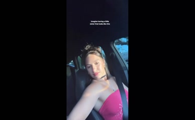 Kenzie Ziegler cleavage car ride