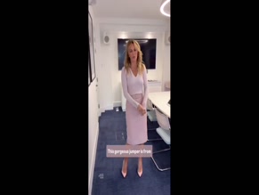 Amanda Holden's Nipples Pop in Tight Pink Top