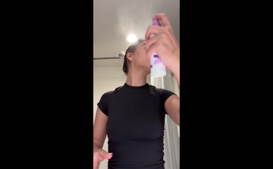 Kenzie braless makeup tutorial.