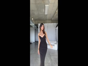 Ella Cervetto's Big Tits in a Tight Black Dress