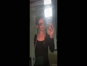 nsfw-chloe mirror selfie in black bodysuit