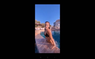 Sofie Dossi Bikini Pool Dip