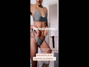 Lapintoramarta Gray Bikini Pubic Hair Display