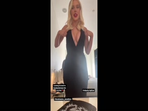 Helen Flanagan cleavage dress reveal.