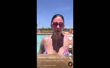 Lili Reinhart Bikini Poolside