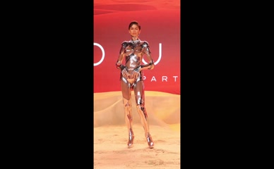 Zendaya Silver Bodysuit Nipple Outline