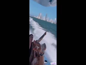 Katheryn Winnick bikini boat ride