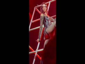 Dua Lipa Ass Up Ladder Climb