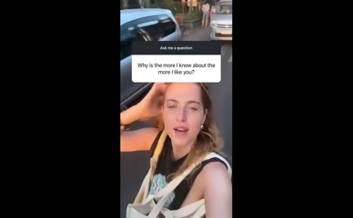 Anne Winters tongue tease.