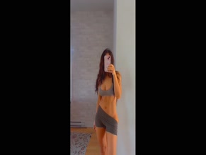 Sarah Abdallah sexy midriff and cleavage