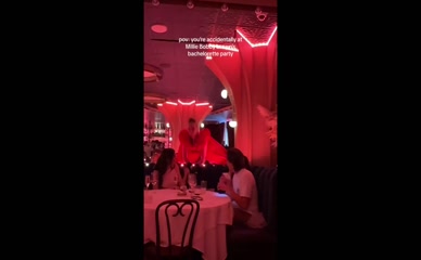 Millie Bobby Brown bachelorette party stripper.