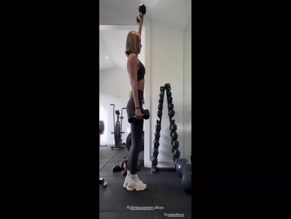 Frankie Bridge gym workout