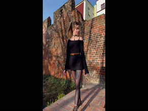 ladyloveworldfree legs in sheer tights, visible thigh tattoo, short skirt