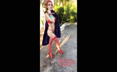 Bella Thorne Red Lingerie Ass Reveal