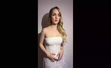 Mckenna Grace Strapless Dress Cleavage