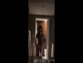 Christina Dreaming Mirror Selfie Nude Robe Tease