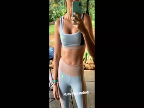 Isabelle Cornish hard nipples sports bra