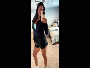 Asianbellagio Fully Clothed Selfie Sports Bra
