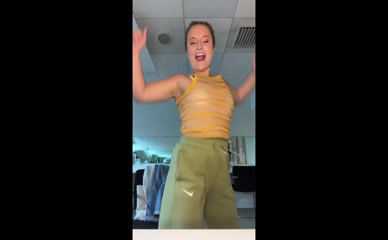 Daisy Campbell see-through top dance.