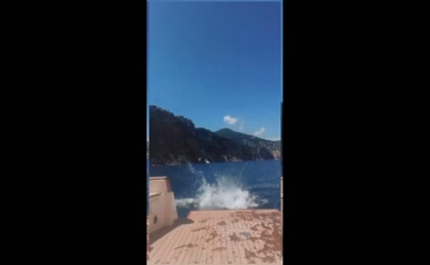 Serinda Swan bikini boat jump.