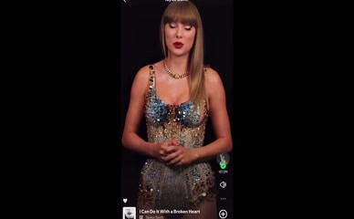 Taylor Swift cleavage.