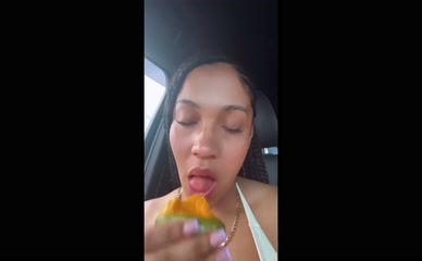 Qimmah Russo hot cleavage showcase in a tight top