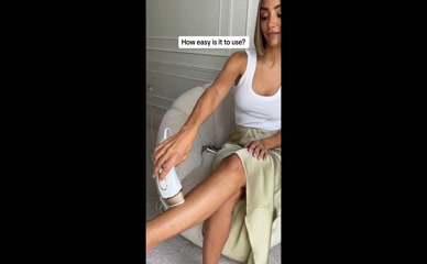 Frankie Bridge Leg Hair Removal Demo