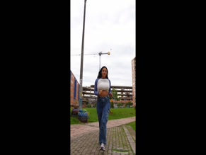 Saiilormoon's Bare Tits Bounce in Public