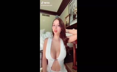 Sophie M: Big Tits in White Dress
