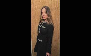 Kaley Cuoco Dress Tease
