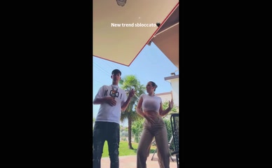 Zuleika Balzano hot bouncing boobs in a white top