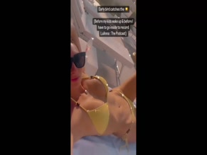 Luisa Zissman Bikini Cleavage Lying Down
