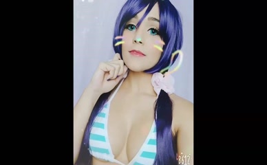 Franxcos visible cleavage from bikini top
